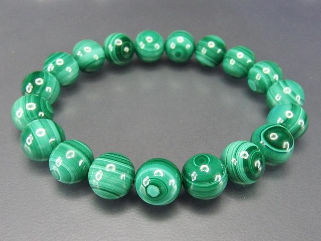 天眼模様マラカイト約10mmブレスレットAAA+天然石ビジネス成功 < 女性アクセサリー/時計  天眼模様マラカイト約10mmブレスレットAAA+天然石ビジネス成功 < 女性アクセサリー/時計の