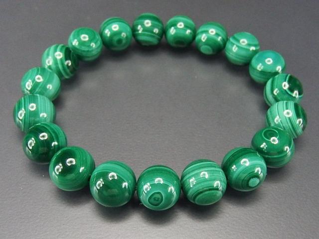 天眼模様マラカイト約10mmブレスレットAAA+天然石ビジネス成功 < 女性アクセサリー/時計  天眼模様マラカイト約10mmブレスレットAAA+天然石ビジネス成功 < 女性アクセサリー/時計の