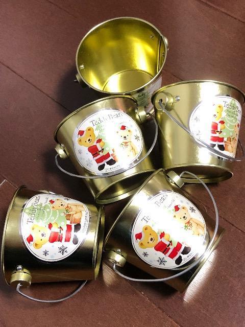 新品〈Teddy Bear〉テディベア ミニアルミバケツ イエローゴールド(5個セット) < インテリア/ライフ  新品〈Teddy Bear〉テディベア ミニアルミバケツ イエローゴールド(5個セット)  < インテリア/ライフの