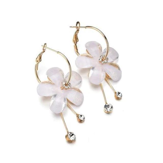 早い者勝ち390円★花 揺れる きらきらロングピアス < 女性アクセサリー/時計  早い者勝ち390円★花 揺れる きらきらロングピアス < 女性アクセサリー/時計の