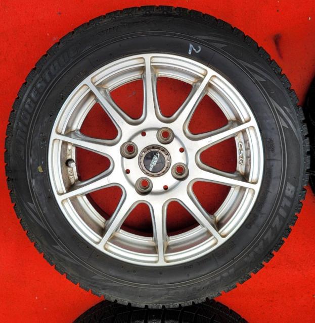 クロススピードCSR 14in 4.5J +43 PCD100 BRIDGESTONE BLIZZAK REVO G < 自動車/バイク クロススピードCSR 14in 4.5J +43 PCD100 BRIDGESTONE BLIZZAK REVO G < 自動車/バイク