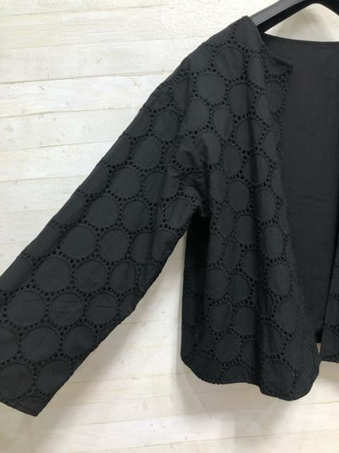 新品☆LL♪黒系♪サークルレース綿ノーカラージャケット♪リバーシブルQ283 < 女性ファッション  新品☆LL♪黒系♪サークルレース綿ノーカラージャケット♪リバーシブルQ283 < 女性ファッションの