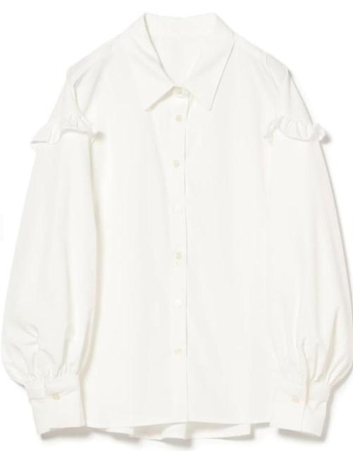 レディース アーム フリル シャツ < 女性ファッション レディース アーム フリル シャツ < 女性ファッションの