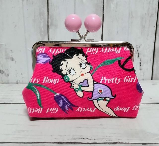 Betty ベティちゃん あめ玉 角型がま口 親子がま口 お財布ポーチ < 女性ファッション Betty ベティちゃん あめ玉 角型がま口 親子がま口 お財布ポーチ < 女性ファッションの