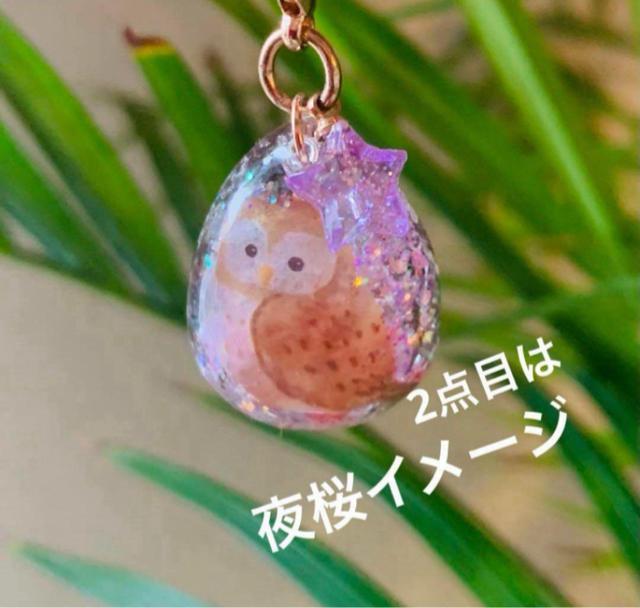 フクロウ 桜チャーム 2個セット 送料無料 < インテリア/ライフ フクロウ 桜チャーム 2個セット 送料無料 < インテリア/ライフの