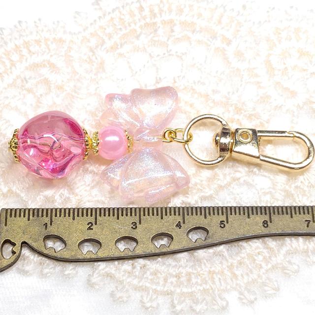 ハンドメイド☆キーホルダー☆ピンク < 女性ファッション ハンドメイド☆キーホルダー☆ピンク < 女性ファッションの