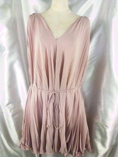 RUIRUE【ルイルエブティック】ノースリラッフルブリーツシフォンワンピース/ドレスS < 女性ファッション RUIRUE【ルイルエブティック】ノースリラッフルブリーツシフォンワンピース/ドレスS < 女性ファッションの