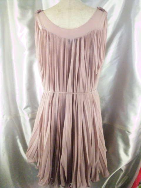 RUIRUE【ルイルエブティック】ノースリラッフルブリーツシフォンワンピース/ドレスS < 女性ファッション RUIRUE【ルイルエブティック】ノースリラッフルブリーツシフォンワンピース/ドレスS < 女性ファッションの