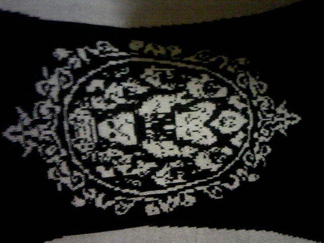 ニットセーター/刺繍とパール/M/黒×アイボリー < 女性ファッション  ニットセーター/刺繍とパール/M/黒×アイボリー < 女性ファッションの