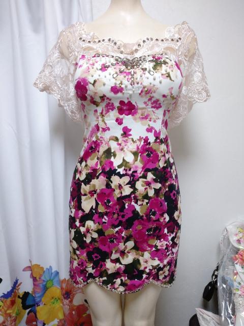 dazzy  レース オフショル 花柄 ナイトドレス < 女性ファッション  dazzy  レース オフショル 花柄 ナイトドレス  < 女性ファッションの