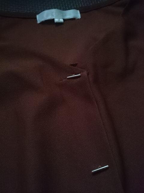 grove グローブ☆ボタンデザイントップス★タック入り☆ブラウン★ < ブランド  grove グローブ☆ボタンデザイントップス★タック入り☆ブラウン★ < ブランドの