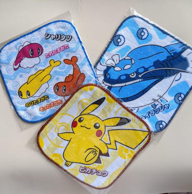 ポケモン×くら寿司コラボ  ミニタオル B枚セット  ピカチュウ  シャリタツ  へイラッシャ < アニメ/コミック/キャラクター  ポケモン×くら寿司コラボ  ミニタオル B枚セット  ピカチュウ  シャリタツ  へイラッシャ  < アニメ/コミック/キャラクターの