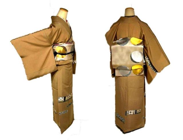 【最高級】新品同様 金駒シシュウ 金糸 シシュウ 草花 花壺 鳥 粋な付下げ 身丈166.5cm 裄丈64.5cm T3281 < 女性ファッション  【最高級】新品同様 金駒シシュウ 金糸 シシュウ 草花 花壺 鳥 粋な付下げ 身丈166.5cm 裄丈64.5cm T3281 < 女性ファッションの