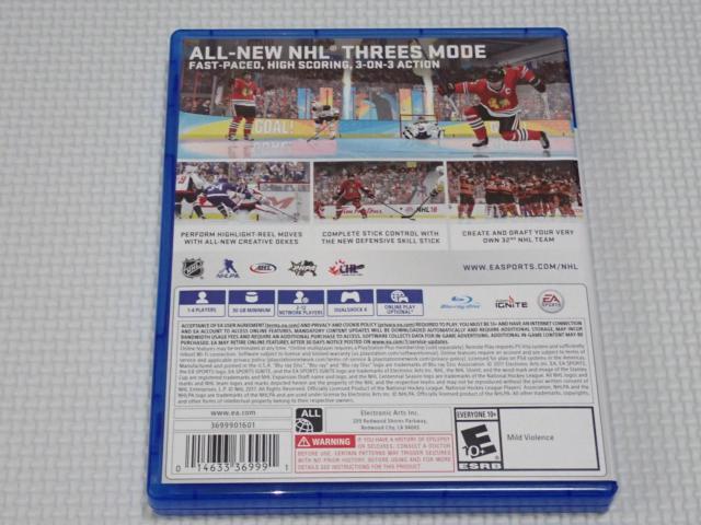PS4★NHL 18 海外版 北米版★箱付・ソフト付★動作確認済 < ゲーム本体/ソフト  PS4★NHL 18 海外版 北米版★箱付・ソフト付★動作確認済 < ゲーム本体/ソフトの