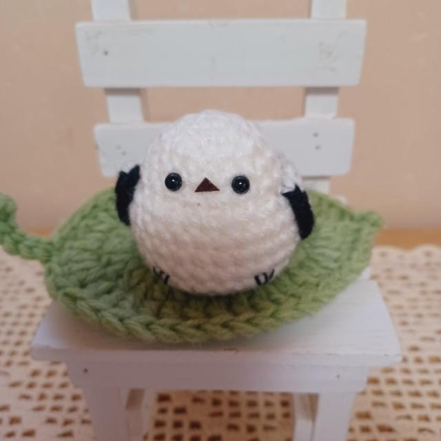 ☆Hand made☆ シマエナガさんの親子*葉っぱのドイリー*あみぐるみ < ペット/手芸/園芸 ☆Hand made☆ シマエナガさんの親子*葉っぱのドイリー*あみぐるみ < ペット/手芸/園芸の