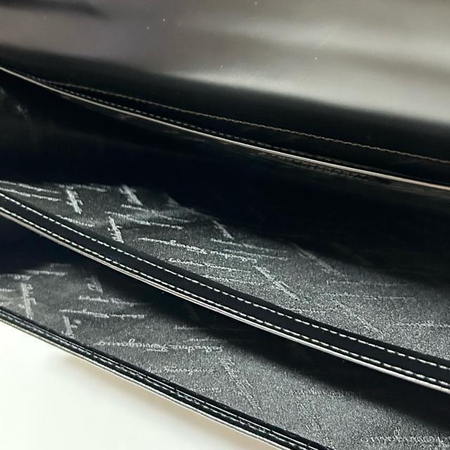 Salvatore Ferragamo �t�F���K�� �����Y �K���`�[�j ���U�[ �r�W�l�X�o�b�O �u���[�t�P�[�X �u���b�N �� �u�����h�� 