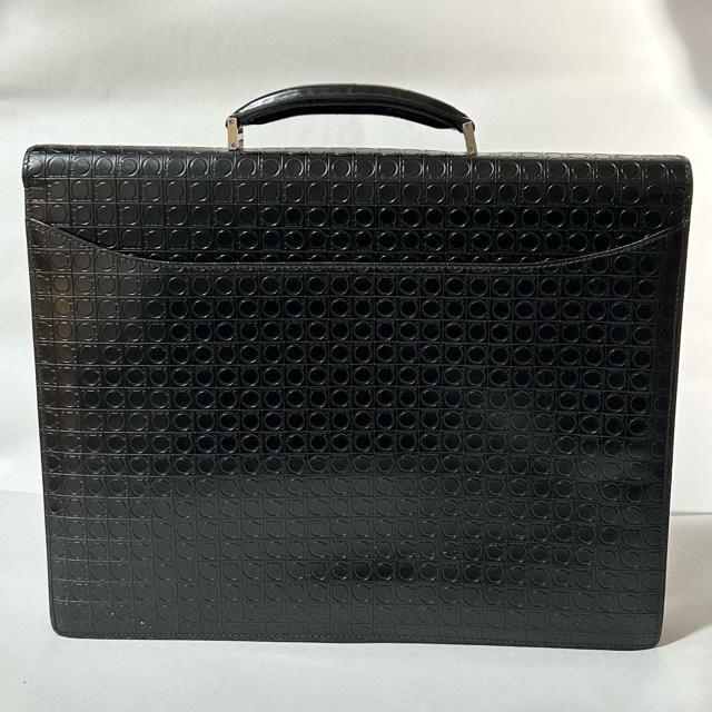 Salvatore Ferragamo �t�F���K�� �����Y �K���`�[�j ���U�[ �r�W�l�X�o�b�O �u���[�t�P�[�X �u���b�N �� �u�����h�� 