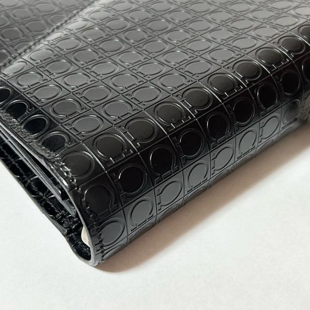 Salvatore Ferragamo �t�F���K�� �����Y �K���`�[�j ���U�[ �r�W�l�X�o�b�O �u���[�t�P�[�X �u���b�N �� �u�����h�� 