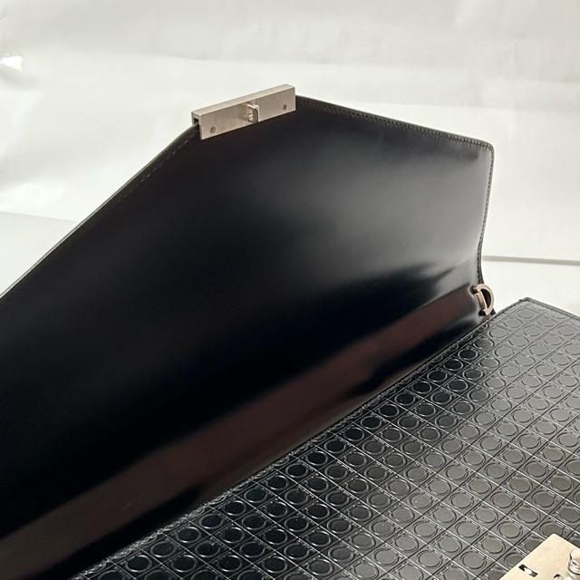 Salvatore Ferragamo �t�F���K�� �����Y �K���`�[�j ���U�[ �r�W�l�X�o�b�O �u���[�t�P�[�X �u���b�N �� �u�����h�� 