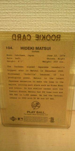 松井秀喜 メジャー ルーキーカード < トレーディングカード  松井秀喜 メジャー ルーキーカード < トレーディングカードの