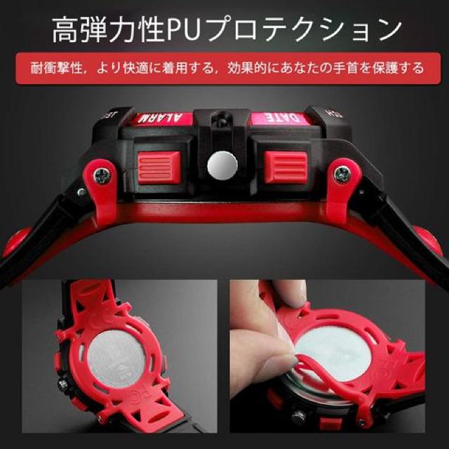子供腕時計 ボーイズスポーツウォッチ アウトドア多機能50m防水 < 男性ファッション  子供腕時計 ボーイズスポーツウォッチ アウトドア多機能50m防水 < 男性ファッションの