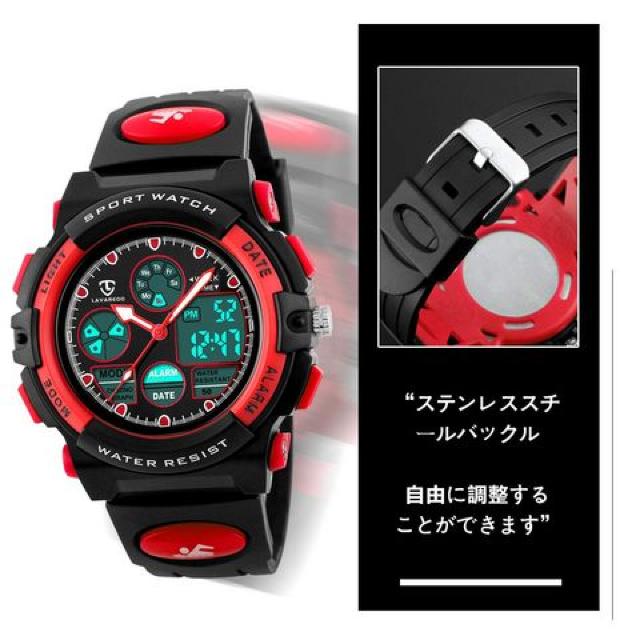子供腕時計 ボーイズスポーツウォッチ アウトドア多機能50m防水 < 男性ファッション  子供腕時計 ボーイズスポーツウォッチ アウトドア多機能50m防水 < 男性ファッションの