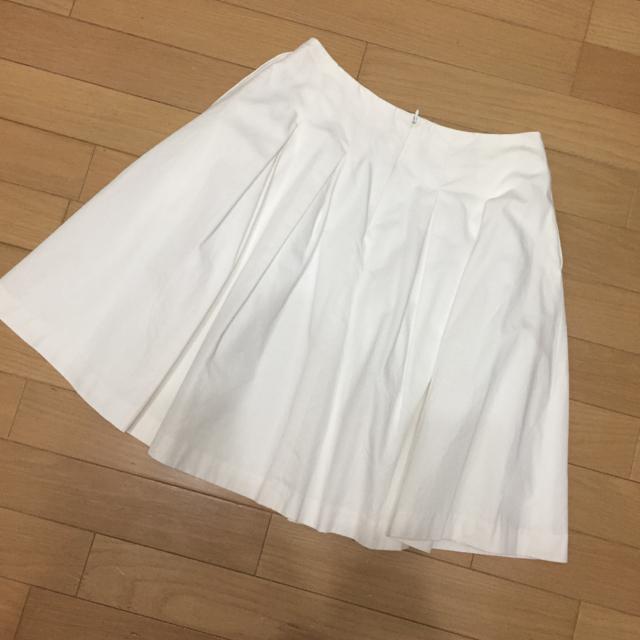 Bon mercerie タックフレアスカート ホワイト < ブランド  Bon mercerie タックフレアスカート ホワイト < ブランドの