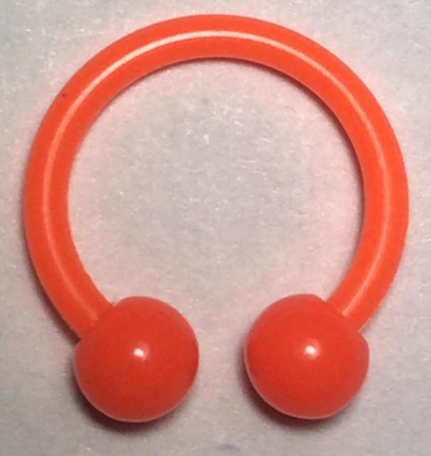 アクリルボディピアス サーキュラーバーベル オレンジ色 16G 内径 10mm ファーストピアス 眉 軟骨 リップ ボール 安い < 男性アクセサリー/時計  アクリルボディピアス サーキュラーバーベル オレンジ色 16G 内径 10mm ファーストピアス 眉 軟骨 リップ ボール 安い  < 男性アクセサリー/時計の