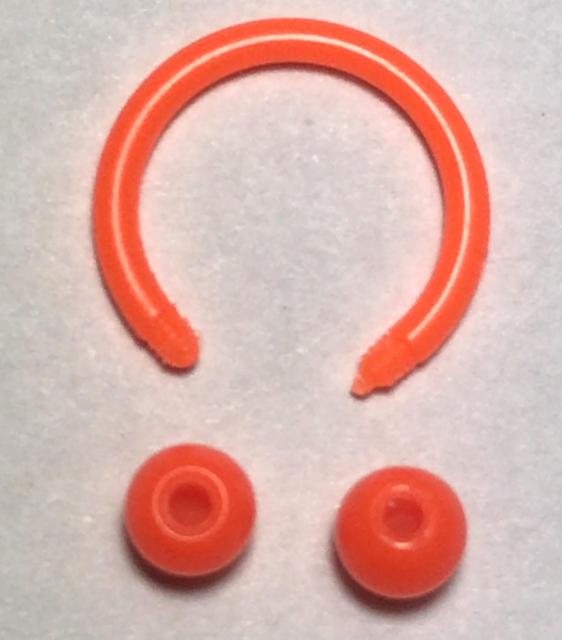 アクリルボディピアス サーキュラーバーベル オレンジ色 16G 内径 10mm ファーストピアス 眉 軟骨 リップ ボール 安い < 男性アクセサリー/時計  アクリルボディピアス サーキュラーバーベル オレンジ色 16G 内径 10mm ファーストピアス 眉 軟骨 リップ ボール 安い < 男性アクセサリー/時計の