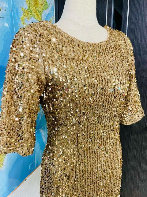 キラキラスパンコールドレス ミニワンピース ミニドレス < 女性ファッション  キラキラスパンコールドレス ミニワンピース ミニドレス < 女性ファッションの