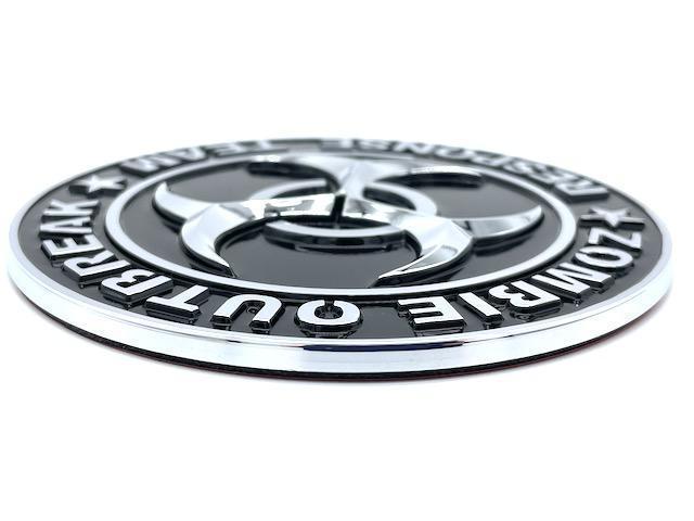 汎用立体バイオハザードエンブレム 大型 直径9.5cm < 自動車/バイク 汎用立体バイオハザードエンブレム 大型 直径9.5cm < 自動車/バイク