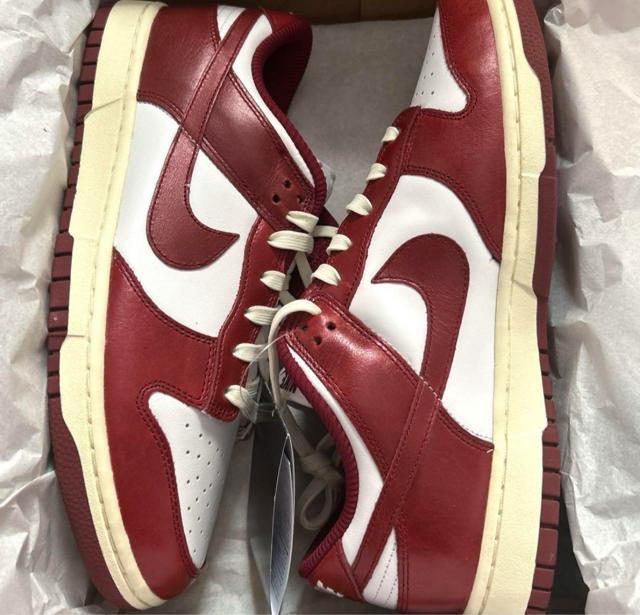 W NIKE DUNK LOW PRM vintage red 28.5cm  uh 