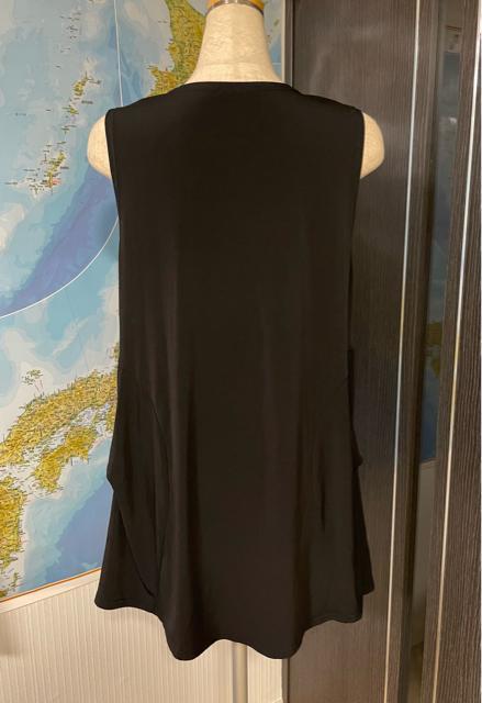 チュニック ノースリーブ ブラック < 女性ファッション  チュニック ノースリーブ ブラック < 女性ファッションの