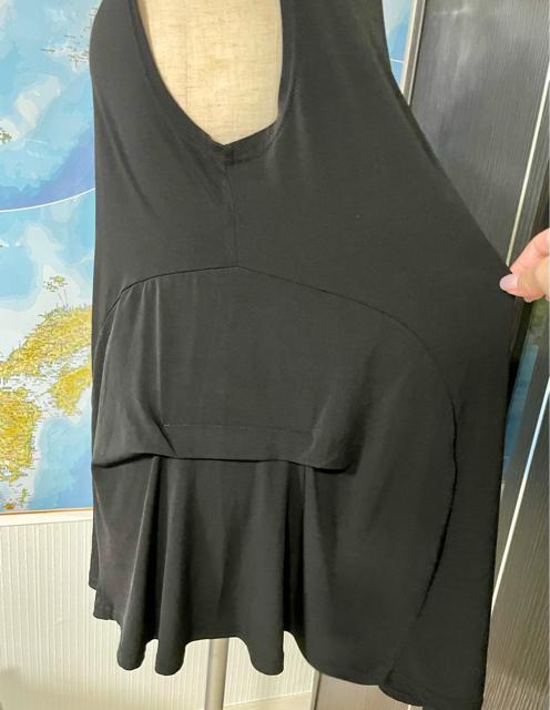 チュニック ノースリーブ ブラック < 女性ファッション  チュニック ノースリーブ ブラック < 女性ファッションの