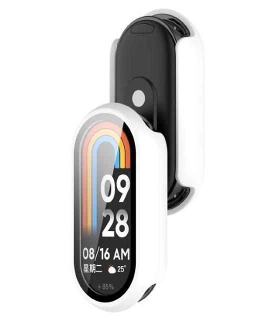 Xiaomi Smart Band 9 カバー ガラス フィルム ケース ホワイト 保護カバー シャオミ バンド9 Mi < 家電/AV  Xiaomi Smart Band 9 カバー ガラス フィルム ケース ホワイト 保護カバー シャオミ バンド9 Mi < 家電/AVの