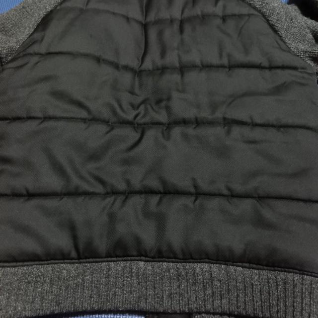 TAKEO KIKUCHI ジップアップ ニット切り替え 中綿ジャケット サイズ3 黒 ダークグレー タケオキクチ ジャケット 服 < ブランド  TAKEO KIKUCHI ジップアップ ニット切り替え 中綿ジャケット サイズ3 黒 ダークグレー タケオキクチ ジャケット 服 < ブランドの