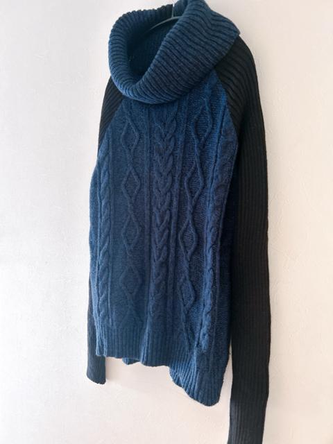 【YECCA VECCA】ケーブルタートルネックニット ネイビー < ブランド 【YECCA VECCA】ケーブルタートルネックニット ネイビー < ブランドの