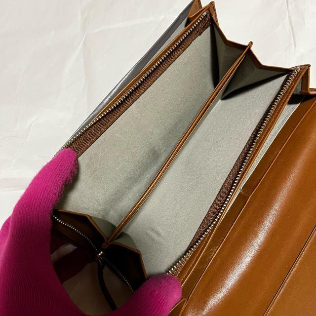 【マーガレットハウエルアイデア】 レザー / 二つ折り財布 / 長財布 グレー < ブランド 【マーガレットハウエルアイデア】 レザー / 二つ折り財布 / 長財布 グレー < ブランドの