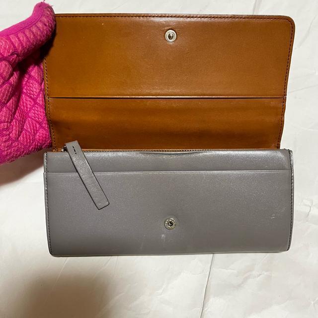 【マーガレットハウエルアイデア】 レザー / 二つ折り財布 / 長財布 グレー < ブランド 【マーガレットハウエルアイデア】 レザー / 二つ折り財布 / 長財布 グレー < ブランドの