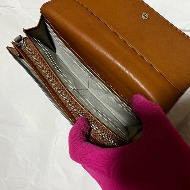 【マーガレットハウエルアイデア】 レザー / 二つ折り財布 / 長財布 グレー < ブランド 【マーガレットハウエルアイデア】 レザー / 二つ折り財布 / 長財布 グレー < ブランドの