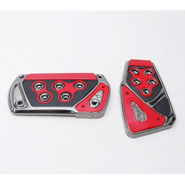 フォーミュラスペック ノンスリップ スポーツ ペダルカバー レッド AT用 汎用 ペダルパッド オートマ 軽量 ドレスアップ 赤 < 自動車/バイク フォーミュラスペック ノンスリップ スポーツ ペダルカバー レッド AT用 汎用 ペダルパッド オートマ 軽量 ドレスアップ 赤 < 自動車/バイク