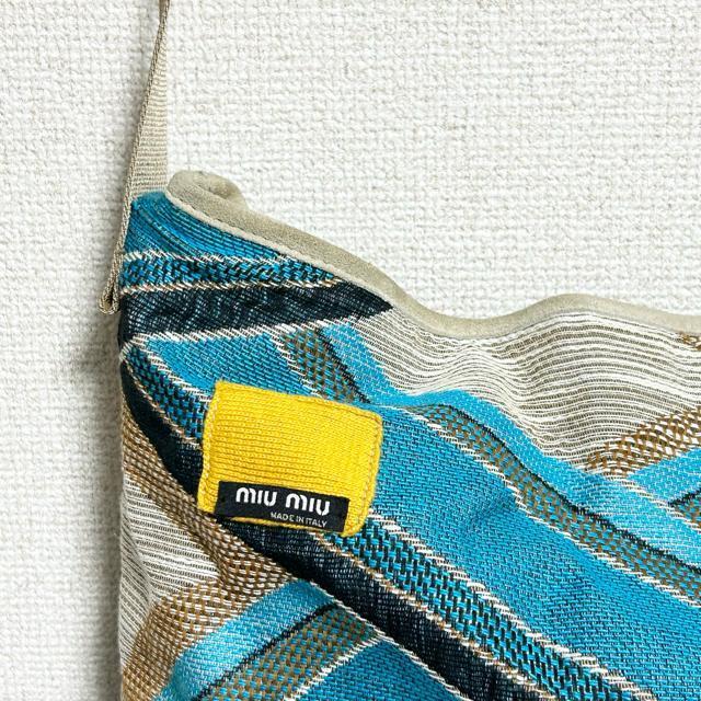 ���i miu miu �~���E�~���E �A�[�J�C�u �L�����o�X �W���K�[�h�D�� �����V�����_�[�o�b�O �V�����_�[�o�b�O �� �u�����h�� 