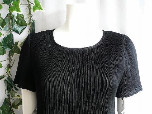 新品 9074 M 日本製 桐生織 プリーツ ワンピース 黒 ブラック 春 夏 秋 レディース 綿混 花模様 ペチコート 高級 < 女性ファッション 新品 9074 M 日本製 桐生織 プリーツ ワンピース 黒 ブラック 春 夏 秋 レディース 綿混 花模様 ペチコート 高級 < 女性ファッションの