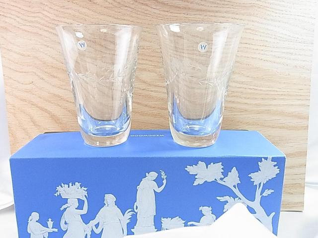 500�~�X�^�y���K�E���g�p�zWEDGWOOD�E�F�b�W�E�b�h�N���X�^���O���X 2�y�A�Z�b�g �t�����[�J�b�e�B���O