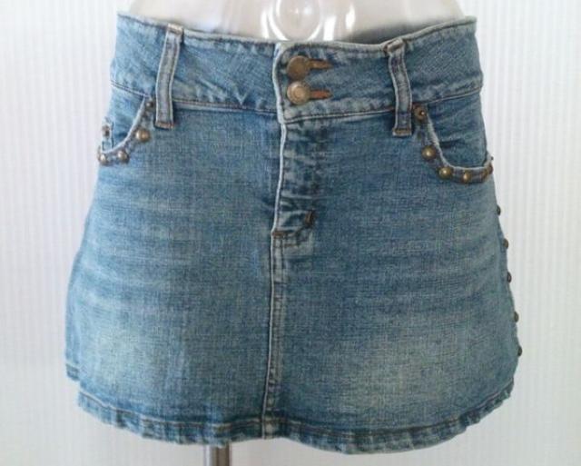 スタッズ付き デニム ミニスカート★ < 女性ファッション スタッズ付き デニム ミニスカート★ < 女性ファッションの
