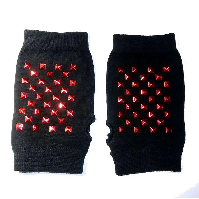 スタッズ 秒 グローブ 指なし 指なし 手袋 ハンドカバー 赤色 < 女性ファッション  スタッズ 秒 グローブ 指なし 指なし 手袋 ハンドカバー 赤色  < 女性ファッションの