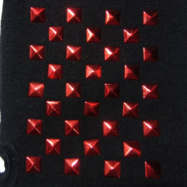 スタッズ 秒 グローブ 指なし 指なし 手袋 ハンドカバー 赤色 < 女性ファッション  スタッズ 秒 グローブ 指なし 指なし 手袋 ハンドカバー 赤色 < 女性ファッションの