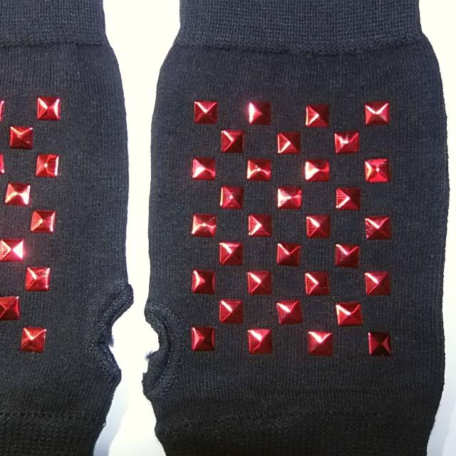 スタッズ 秒 グローブ 指なし 指なし 手袋 ハンドカバー 赤色 < 女性ファッション  スタッズ 秒 グローブ 指なし 指なし 手袋 ハンドカバー 赤色 < 女性ファッションの