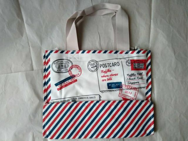 ラッフルズホテル RAFFLES HOTEL エアメールデザイン MAIL DESIGN トートバッグシンガポール Airmail < 女性ファッション  ラッフルズホテル RAFFLES HOTEL エアメールデザイン MAIL DESIGN トートバッグシンガポール Airmail < 女性ファッションの