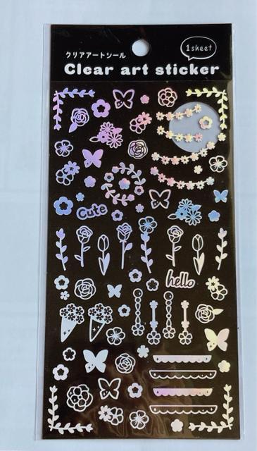 キラキラ ホログラム コラージュ 素材 デコレーション シール マスキングテープ N2m < インテリア/ライフ  キラキラ ホログラム コラージュ 素材 デコレーション シール マスキングテープ N2m  < インテリア/ライフの